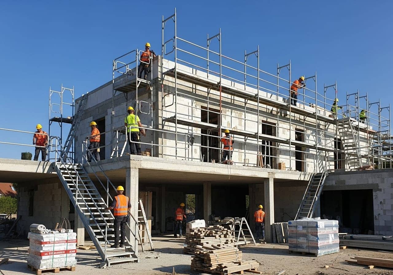 Échafaudage pour Travaux de Toiture