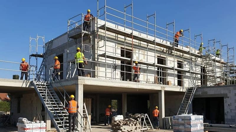 Échafaudage pour Travaux de Toiture